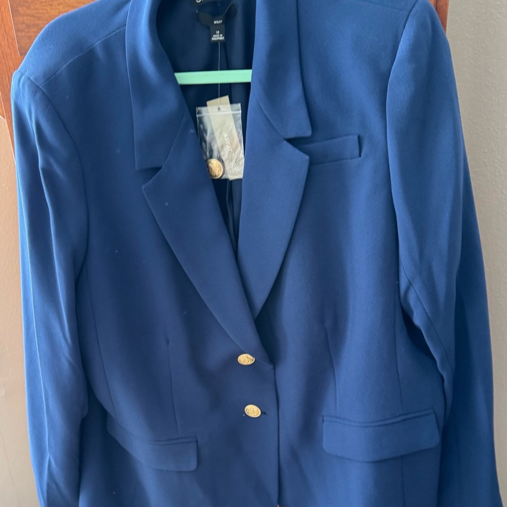 J Crew Blue Blazer Classic Suit Jacket